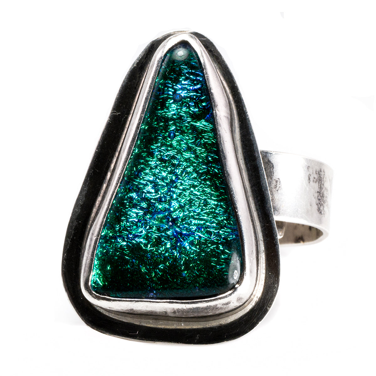 Silver and Dichroic Ring
