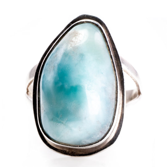 Handmade Silver & Larimar Ring