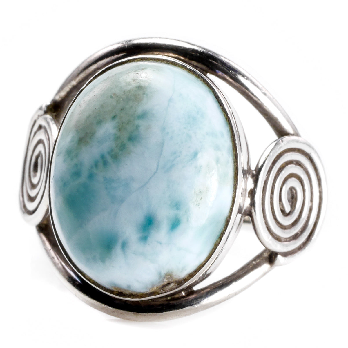 Handmade Silver &amp; Larimar Ring