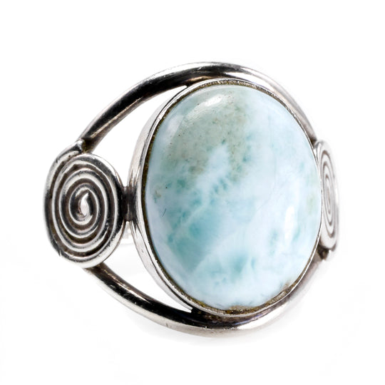 Handmade Silver & Larimar Ring