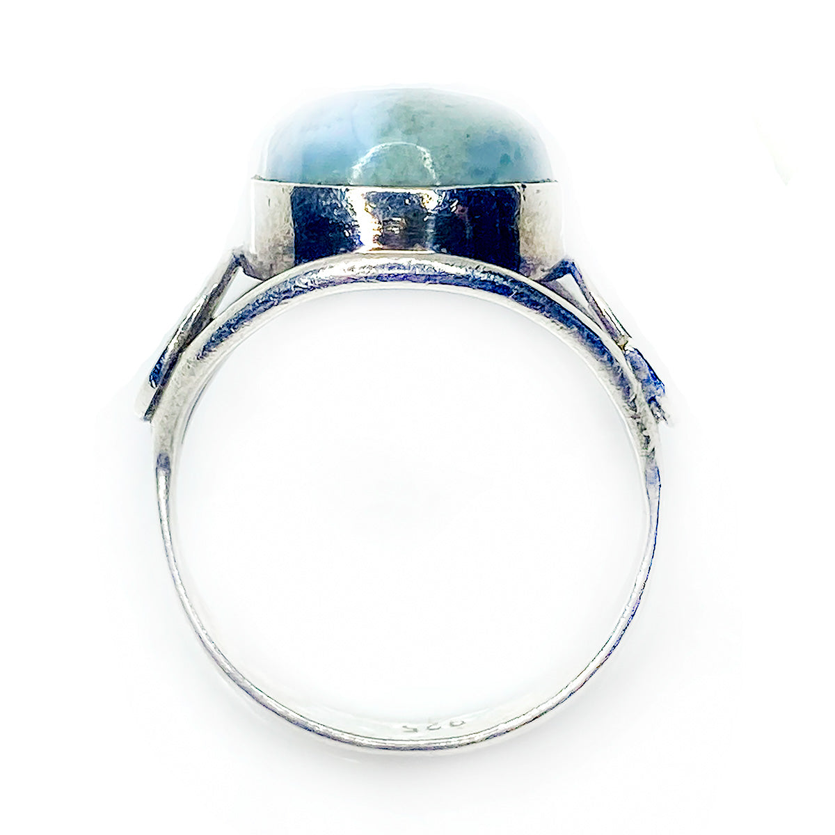 Handmade Silver &amp; Larimar Ring