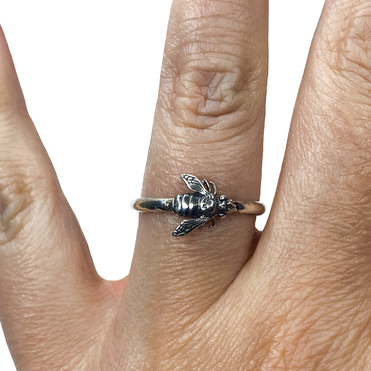 Silver Bee Ring
