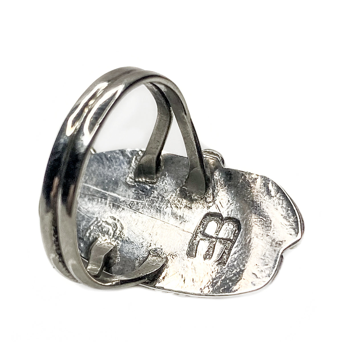 Adjustable Silver Larimar &amp; Aquamarine Ring