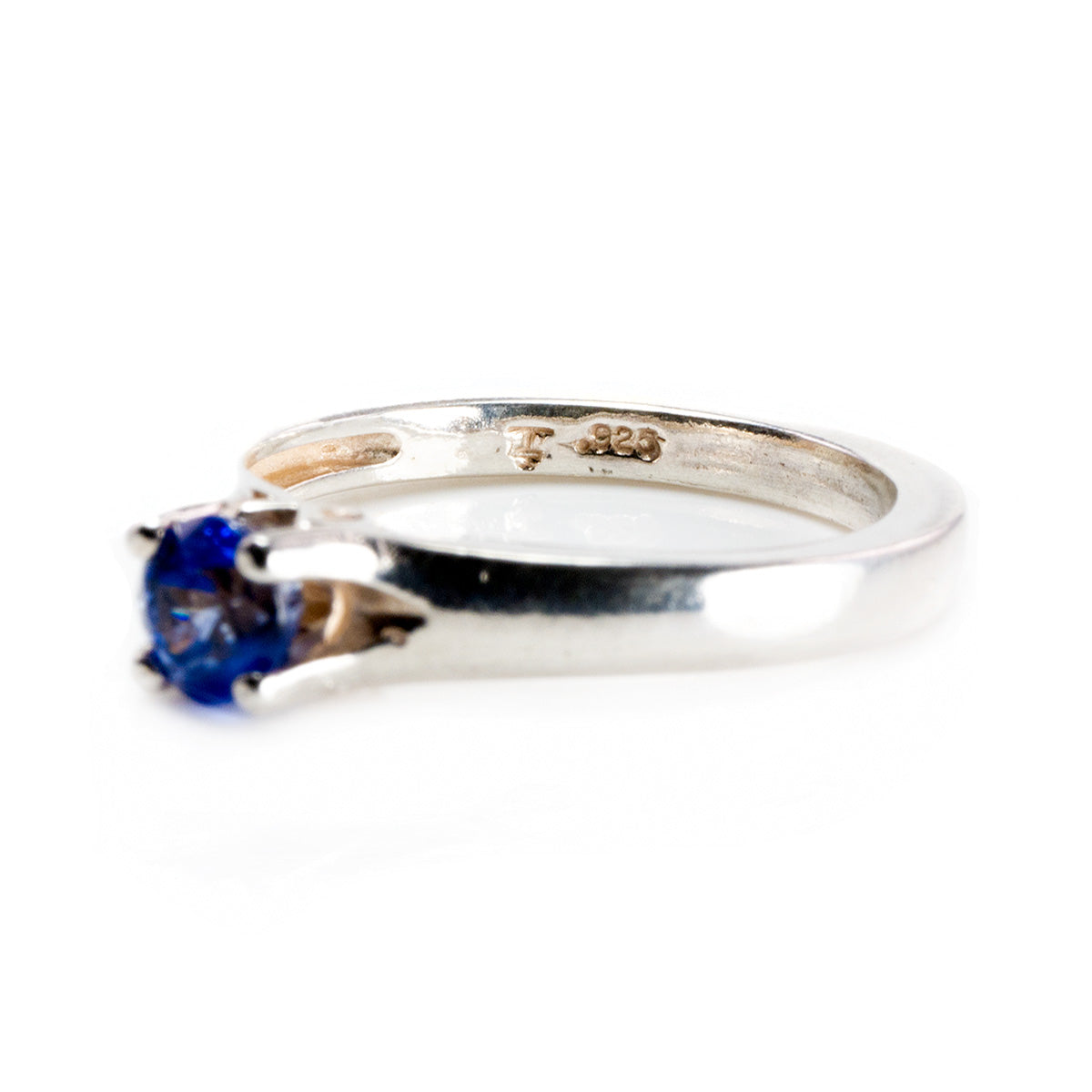 Silver &amp; Blue Topaz Ring