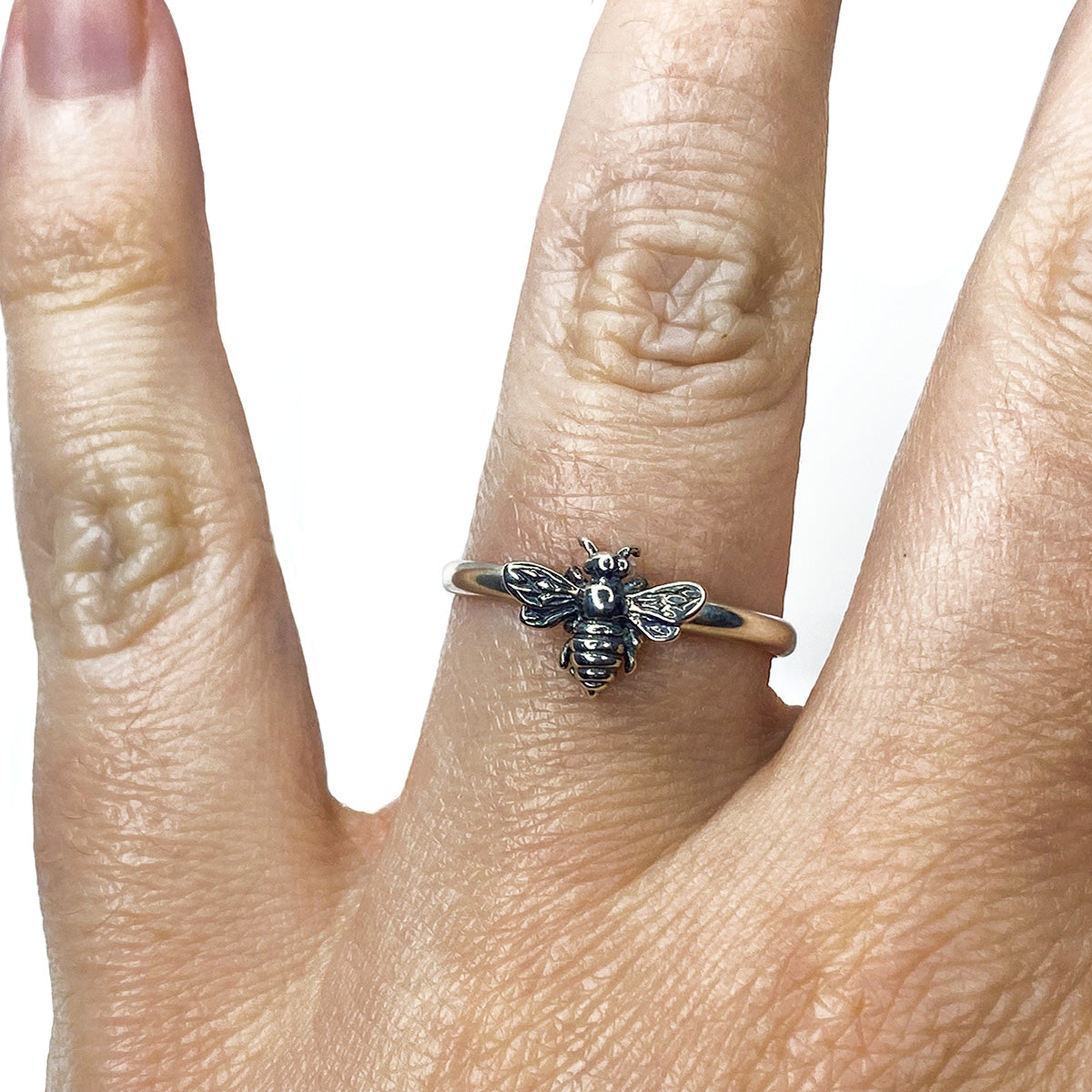 Silver Bee Ring