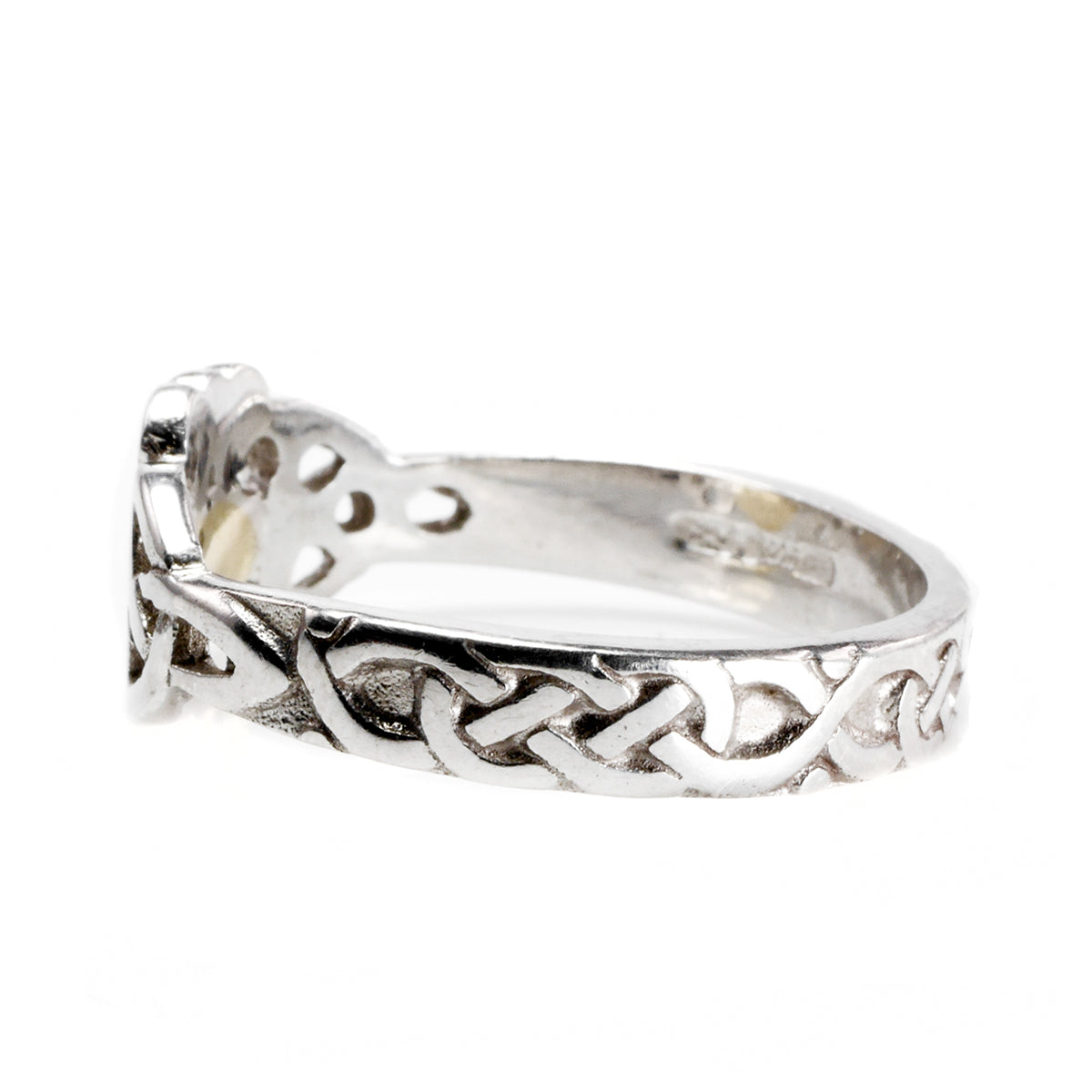 Silver &amp; Gold Plated Celtic Heart Ring
