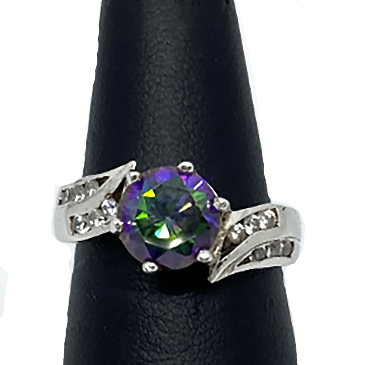 Great Lakes Boutique Silver & Rainbow Glass Ring