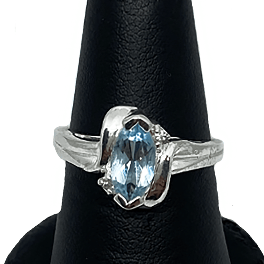 Silver & Blue Topaz Ring
