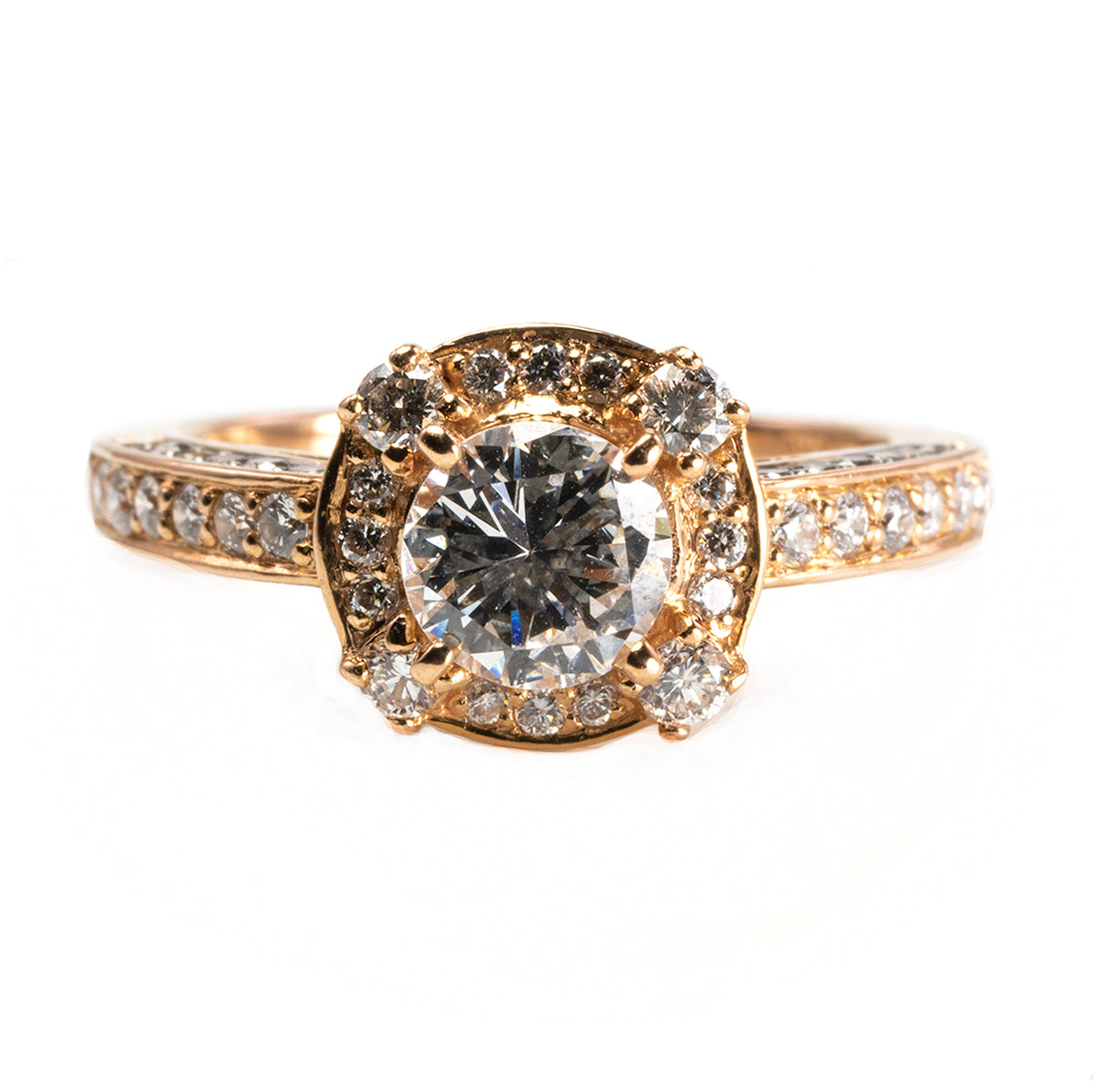 14 k Le Vian Rose Gold Diamond Ring