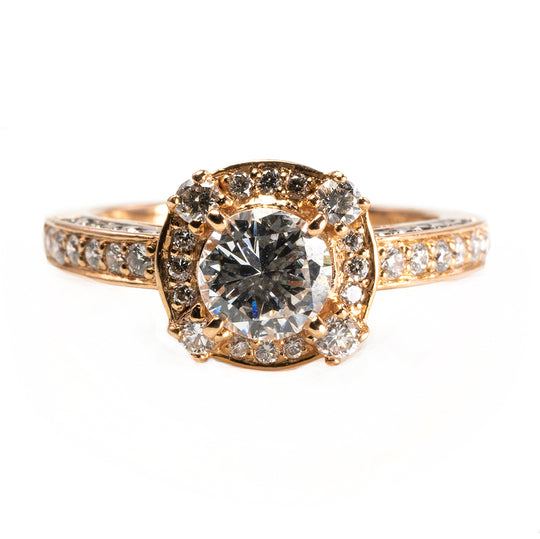 14 k Le Vian Rose Gold Diamond Ring