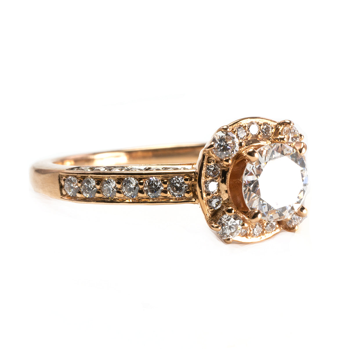 14 k Le Vian Rose Gold Diamond Ring