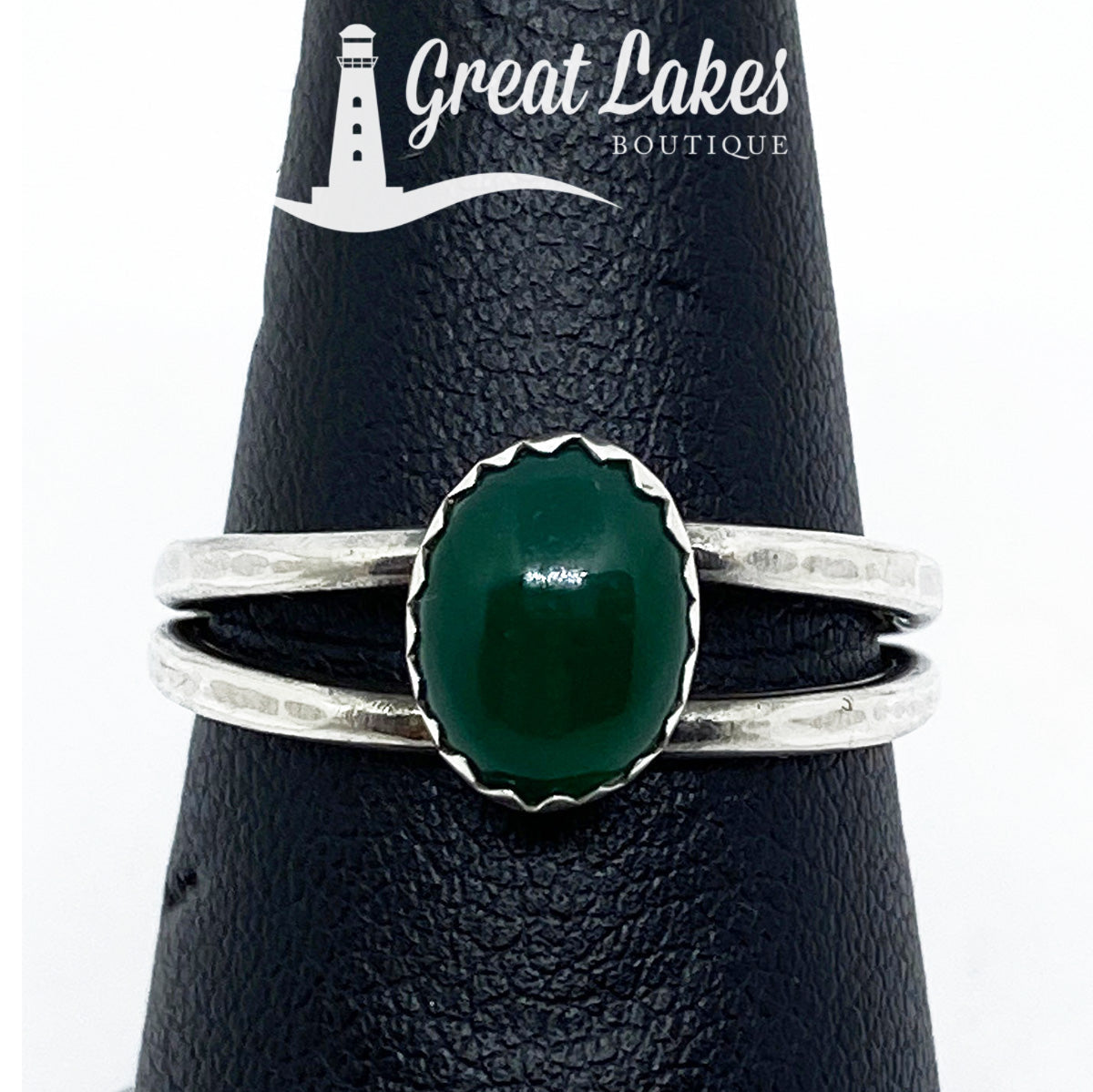 Great Lakes Boutique Silver & Green Onyx Ring