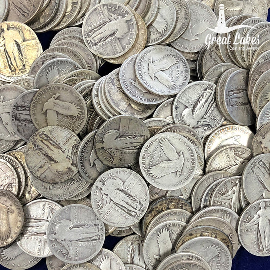 90% Silver Standing Liberty Quarters (Full Date) ($5 FV)