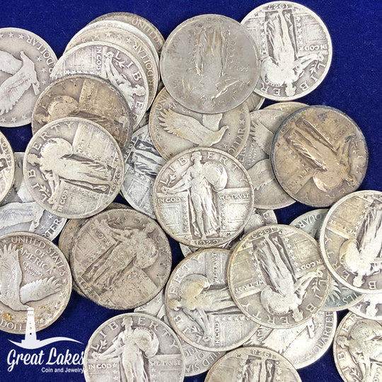 Lot of 32 Standing Liberty Quarters