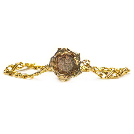 Gold Plated Atocha Replica Coin Bracelet