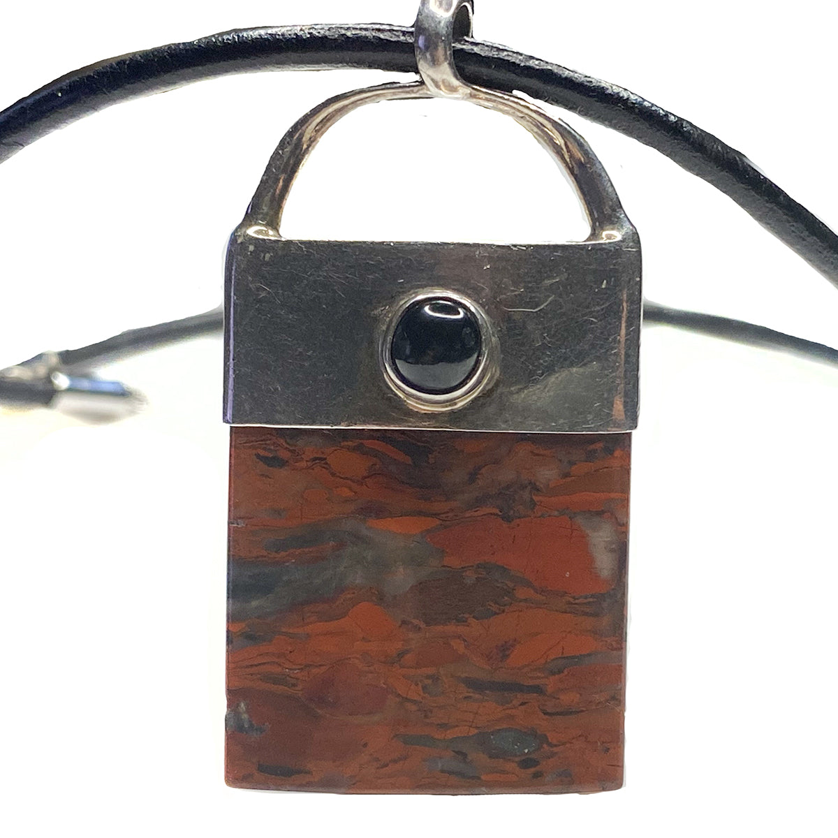 Silver &amp; Jasper Pendant