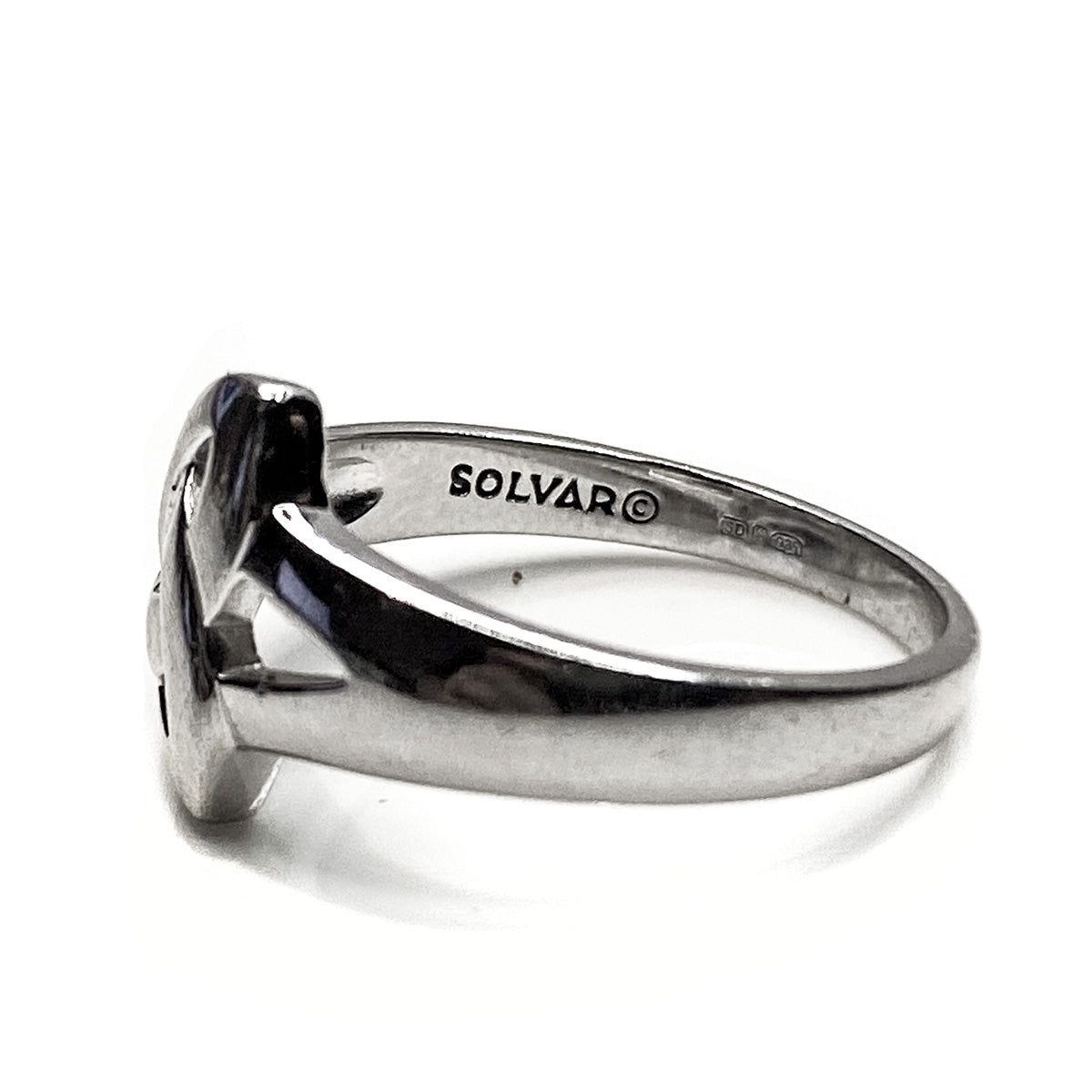 Solvar Silver Trinity Knot Ring
