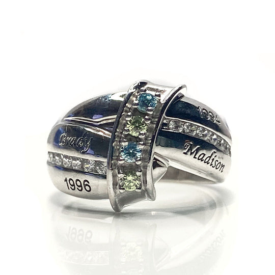 Engraved Silver Ring
