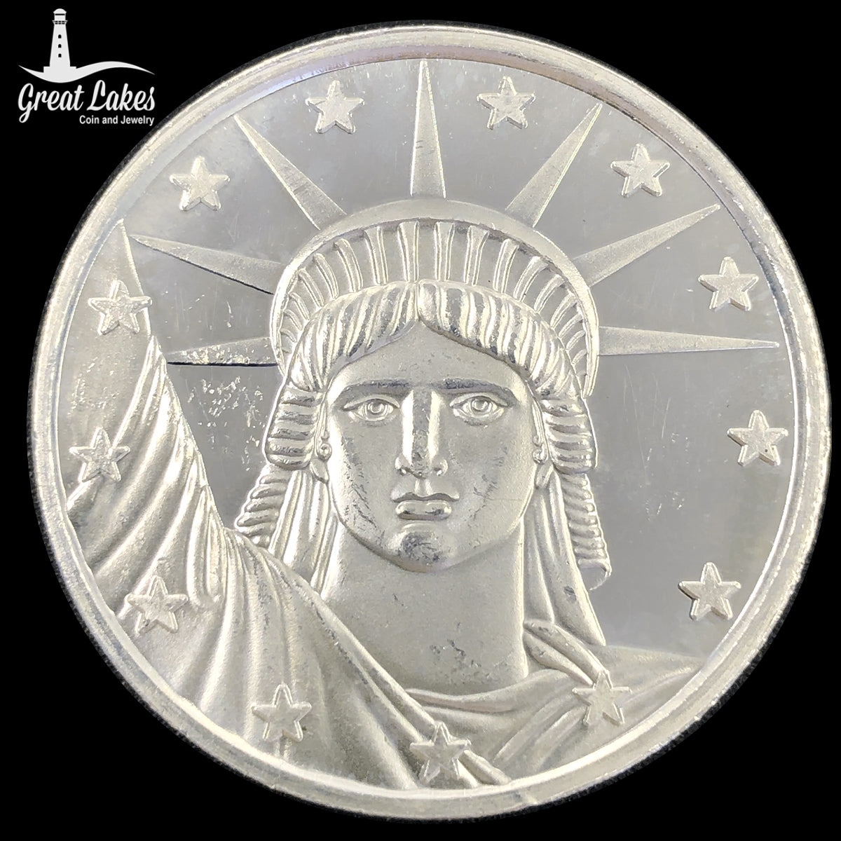SilverTowne Mint Lady Liberty 1 oz Silver Round (Secondary Market)