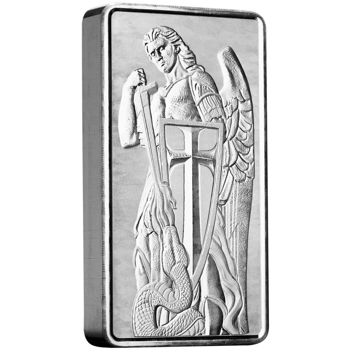 Scottsdale Mint Archangel Michael 10 oz Silver Bar