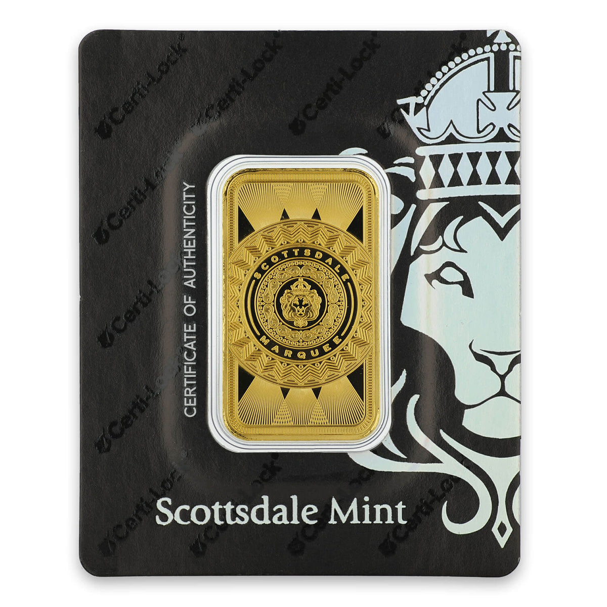 Scottsdale Mint Marquee 1 oz Gold Bar