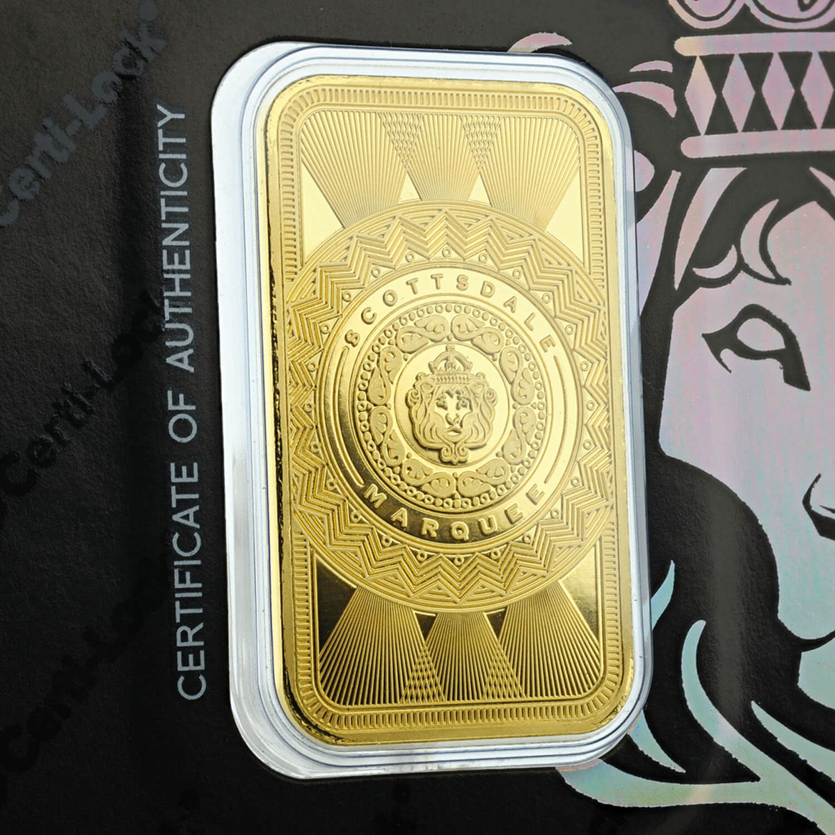 Scottsdale Mint Marquee 1 oz Gold Bar