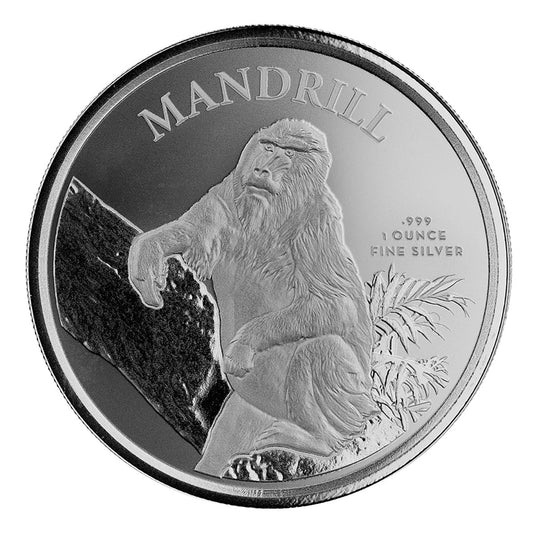 Scottsdale Mint 2021 Cameroon Mandrill 1 oz Silver Coin (BU) | MI