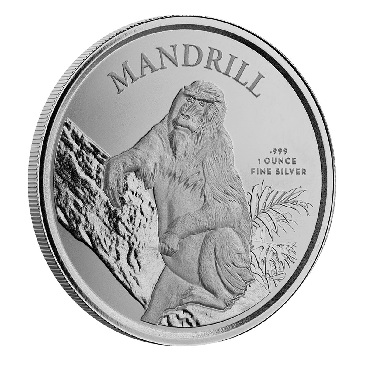 Scottsdale Mint 2021 Cameroon Mandrill 1 oz Silver Coin (BU)