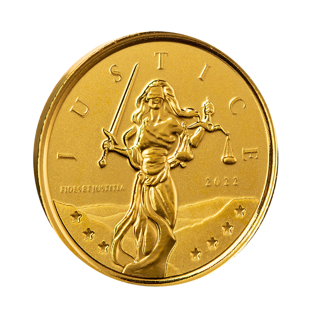 Scottsdale Mint 2022 Gibraltar Lady Justice 1/10 oz Gold Coin (BU)