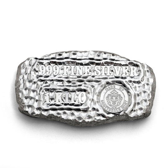 Scottsdale Tombstone Nugget 1 Kilo Silver Bar