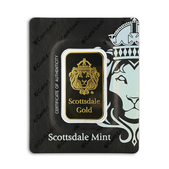 Scottsdale 1 oz Gold Bar