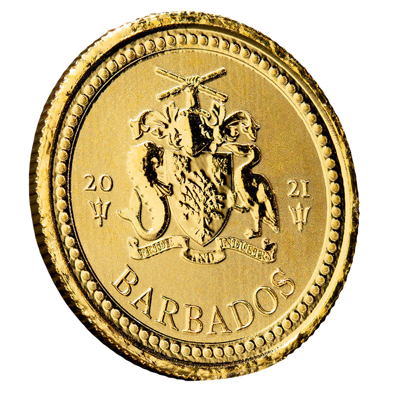 Scottsdale 2021 Barbados Trident 1/5 oz Gold Coin