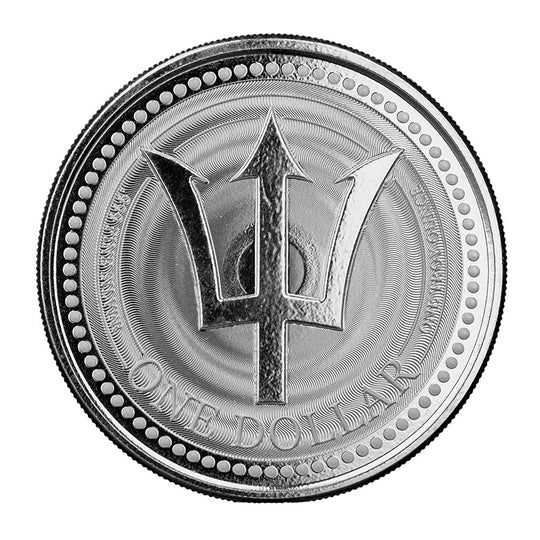 Scottsdale 2021 1 oz Barbados Silver Trident Coin (BU)