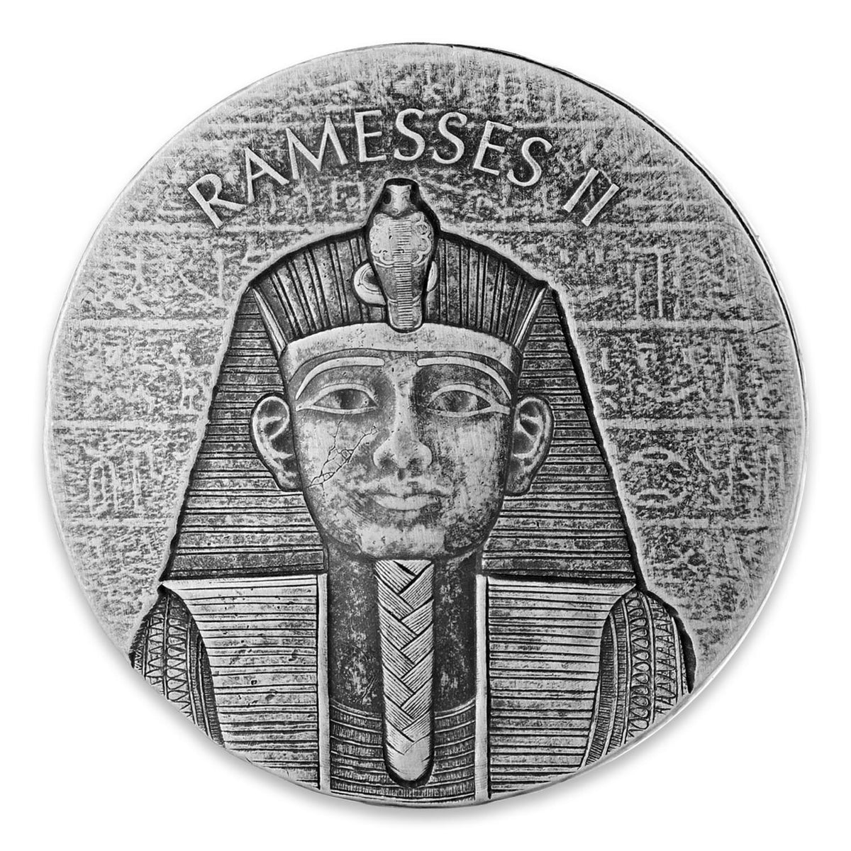 2017 Republic of Chad 2 oz Silver Pharaoh Ramesses II (BU)