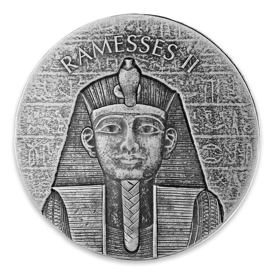 2017 Republic of Chad 2 oz Silver Pharaoh Ramesses II (BU)
