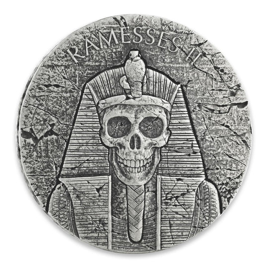 2017 Republic of Chad 2 oz Silver Pharaoh Ramesses II - After Life (BU)
