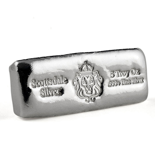 Scottsdale Cast 5 oz Silver Bar