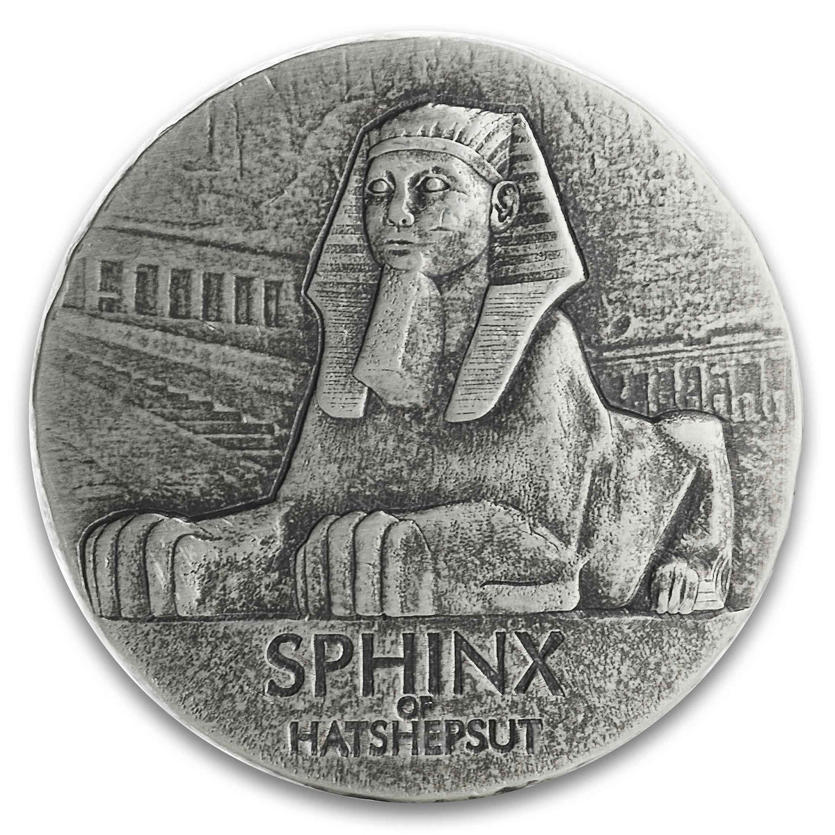 2019 Republic of Chad 5 oz Silver Sphinx of Hatshepsut (BU)