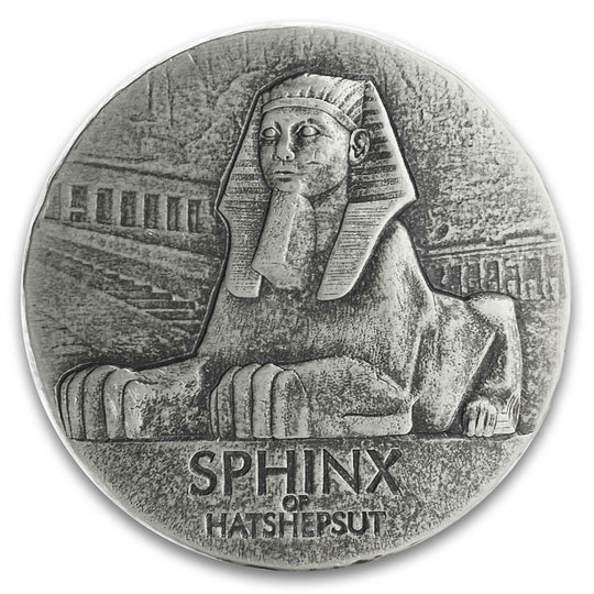 2019 Republic of Chad 5 oz Silver Sphinx of Hatshepsut (BU)