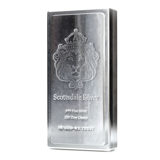 Scottsdale King Stacker 100 oz Silver Bar