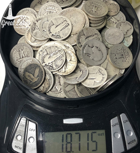 90% Silver Slicks (18.715 Troy Oz / $24.65 FV)