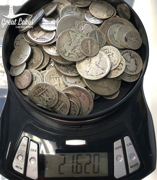 90% Silver Slicks (21.62 Troy Oz)