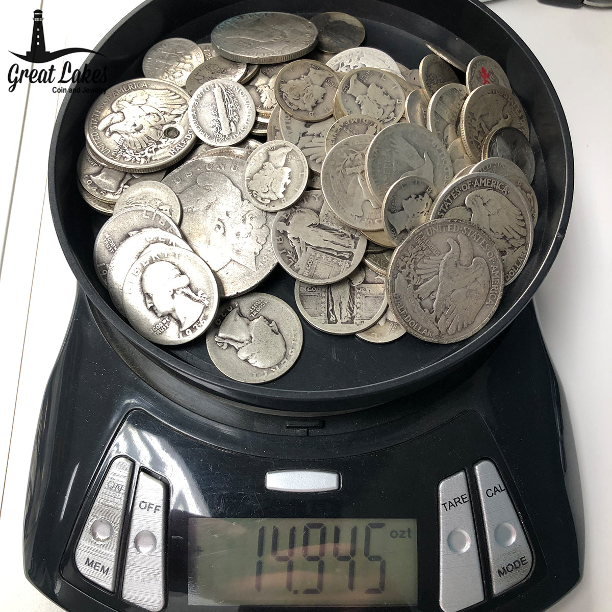 90% Silver Slicks / Damaged Coins (14.945 Troy Oz)