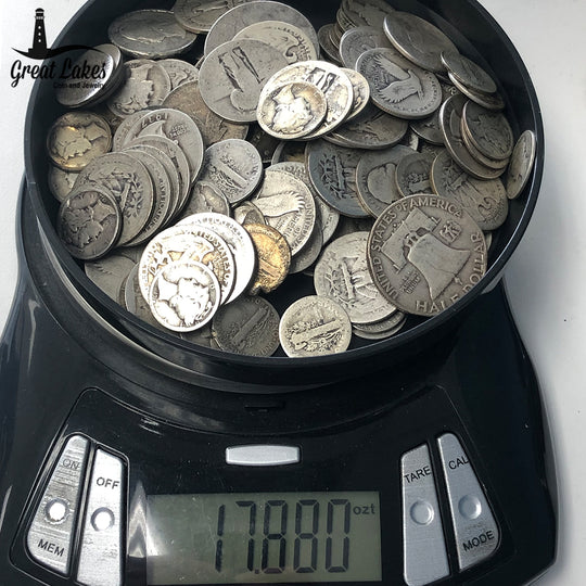 90% Silver Slicks & Damaged Coins (17.880 Troy Oz)