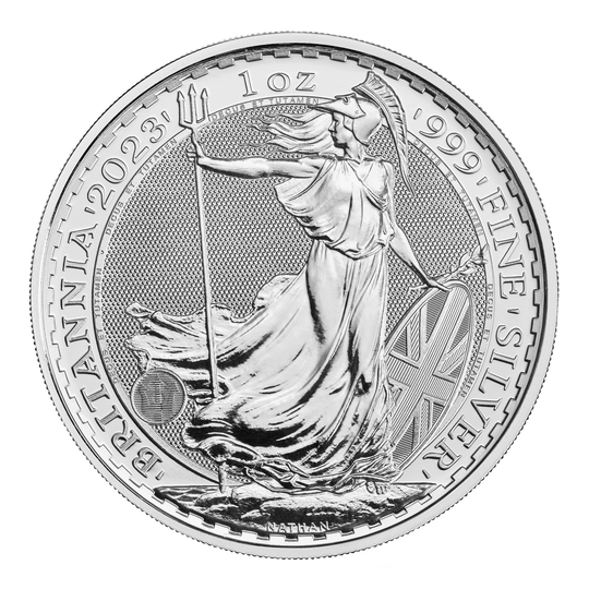 2023 British 1 oz Silver Britannia Type 1 (BU)