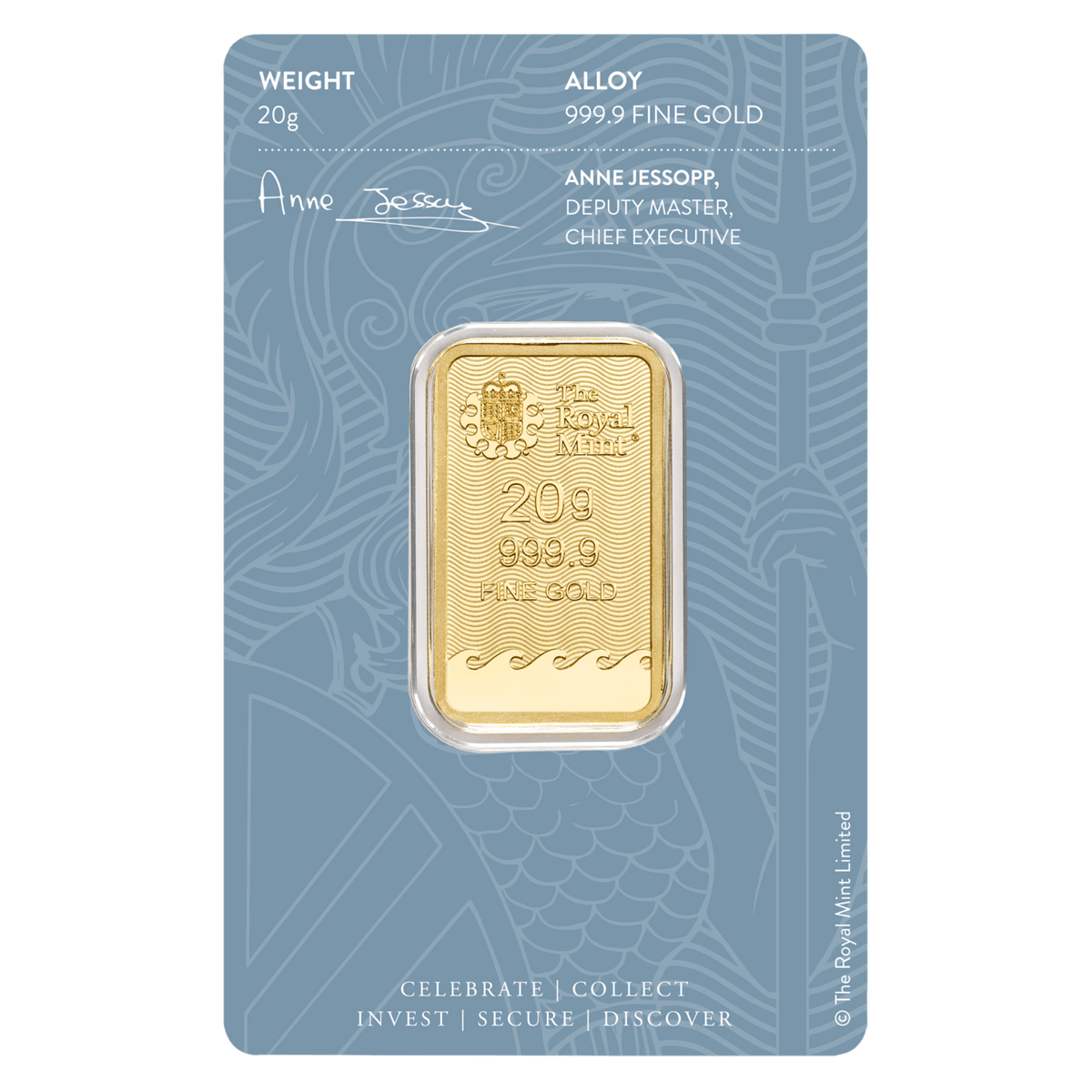 The Royal Mint 20 g Gold Britannia Bar (In Assay)