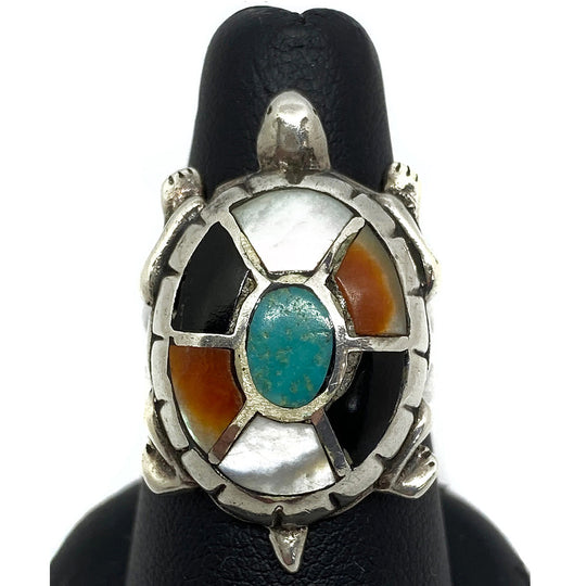 Native American Silver Turtle Ring