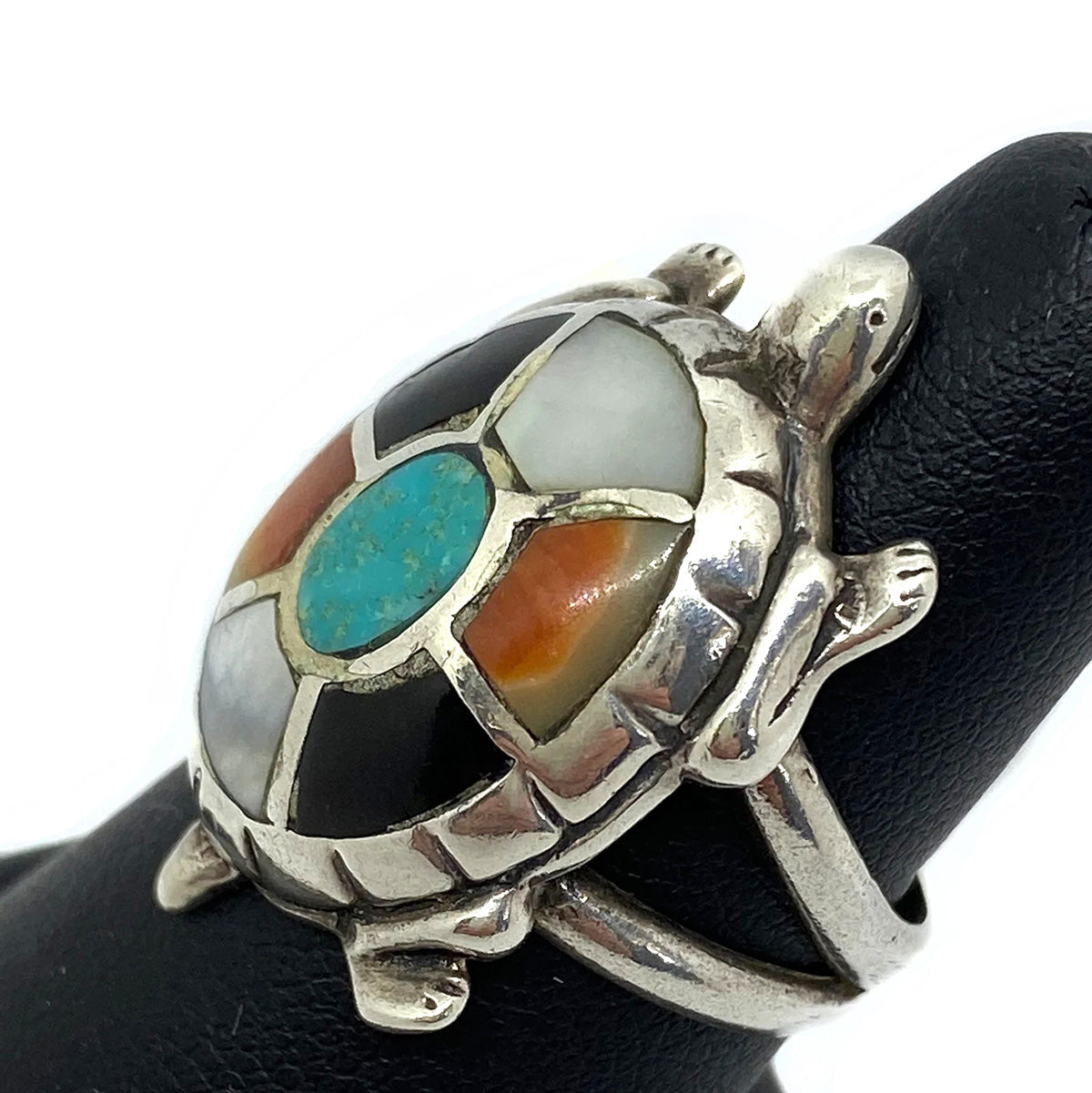 Great Lakes Boutique Native American Silver Turtle Ring