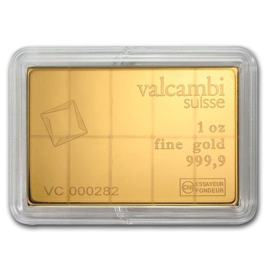 Valcambi 1 oz Gold CombiBar  (10 x 1/10 oz with Assay)
