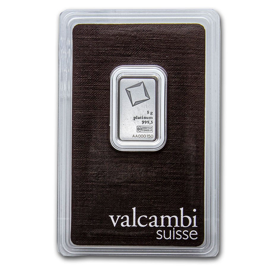 Valcambi 5 g Platinum Bar